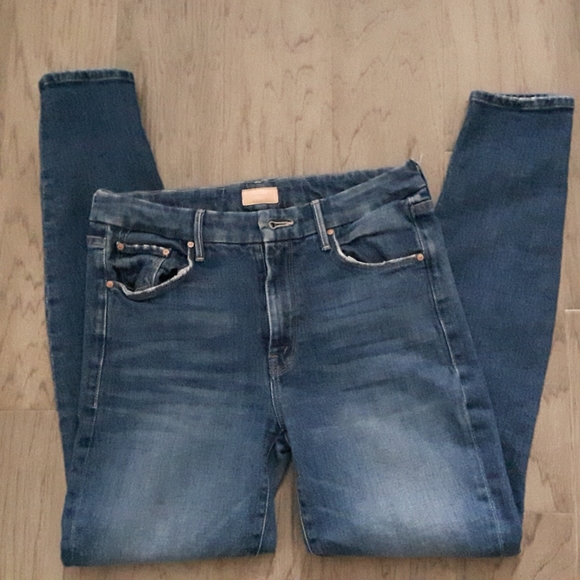 Mother Jeans THE LOOKER Where Is My Mind Distressed Wash Women 28 - Picture 3 of 16